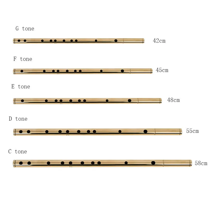 Профессиональная медная прозрачная флейта музыкальные инструменты metal flute dizi