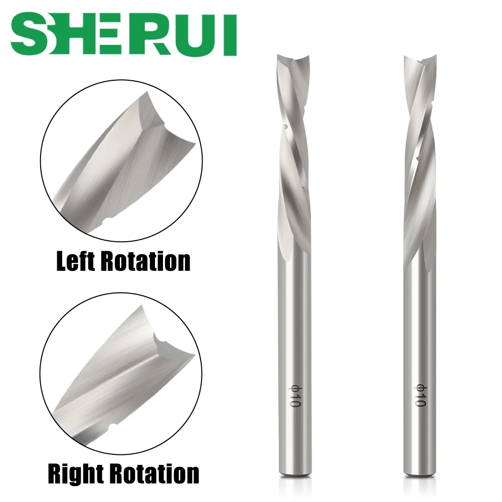 

10mm shank Aluminum alloy wood milling cutter slotting cutter woodworking slotting straight cutter high speed steel