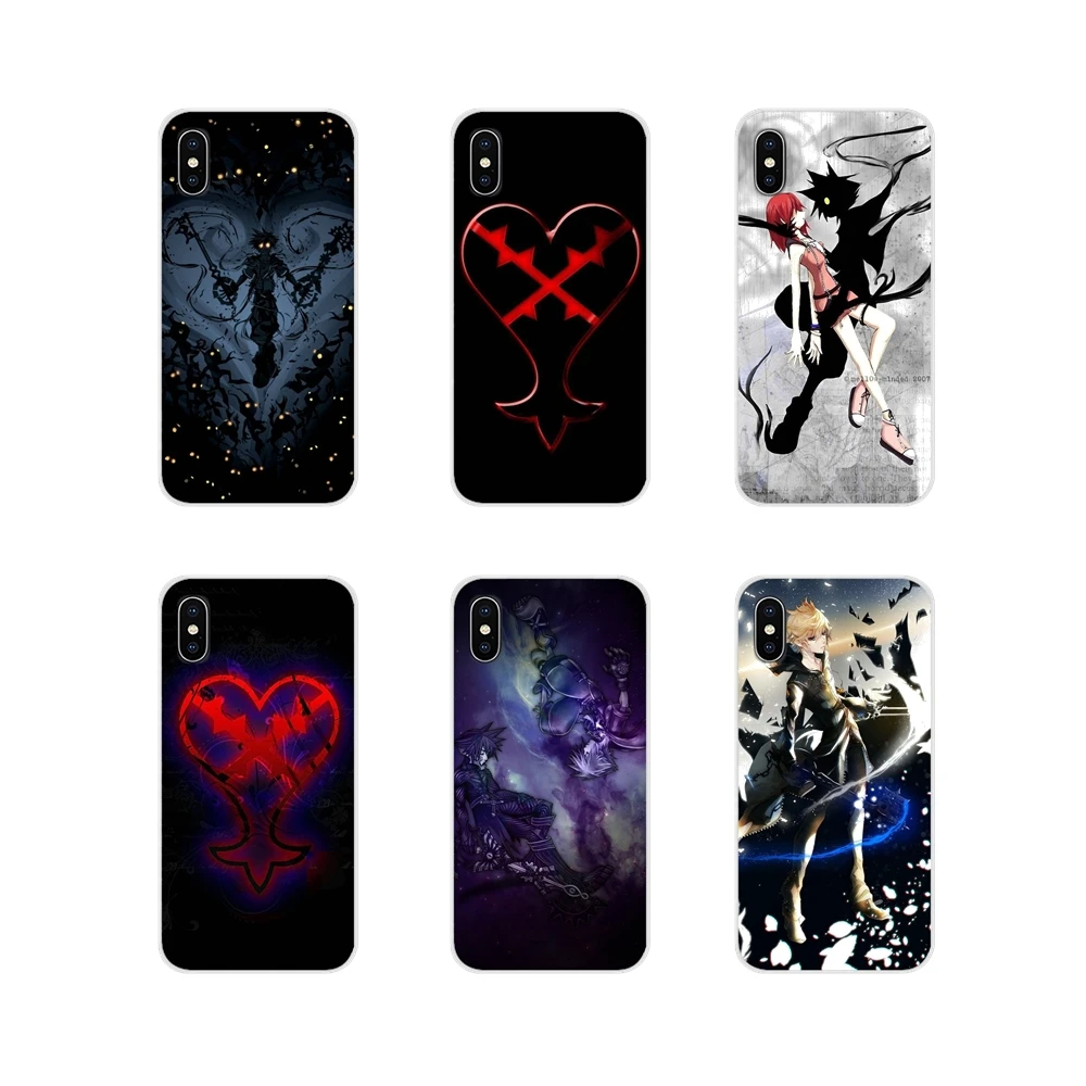 

For Apple iPhone X XR XS 11Pro MAX 4S 5S 5C SE 6S 7 8 Plus ipod touch 5 6 Kingdom Hearts Heartless Transparent Soft Shell Covers