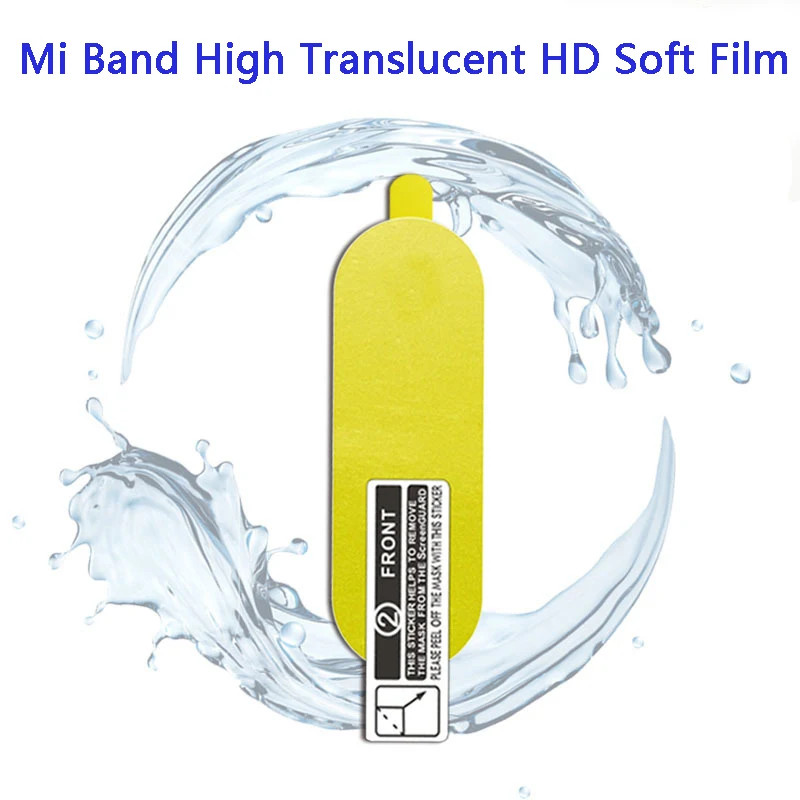 1/3/5pcs TPU Hydrogel Protective Film For Xiaomi Mi Band 6 5 4 3 screen protector Soft Film Covering Full Screen For Mi band 6 5