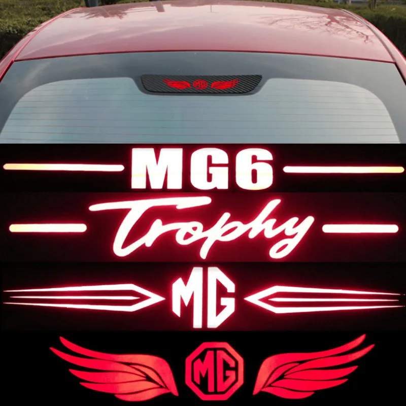 Для MG трофей MG6 заднего лобовое стекло светоотражающие наклейки клей ночное