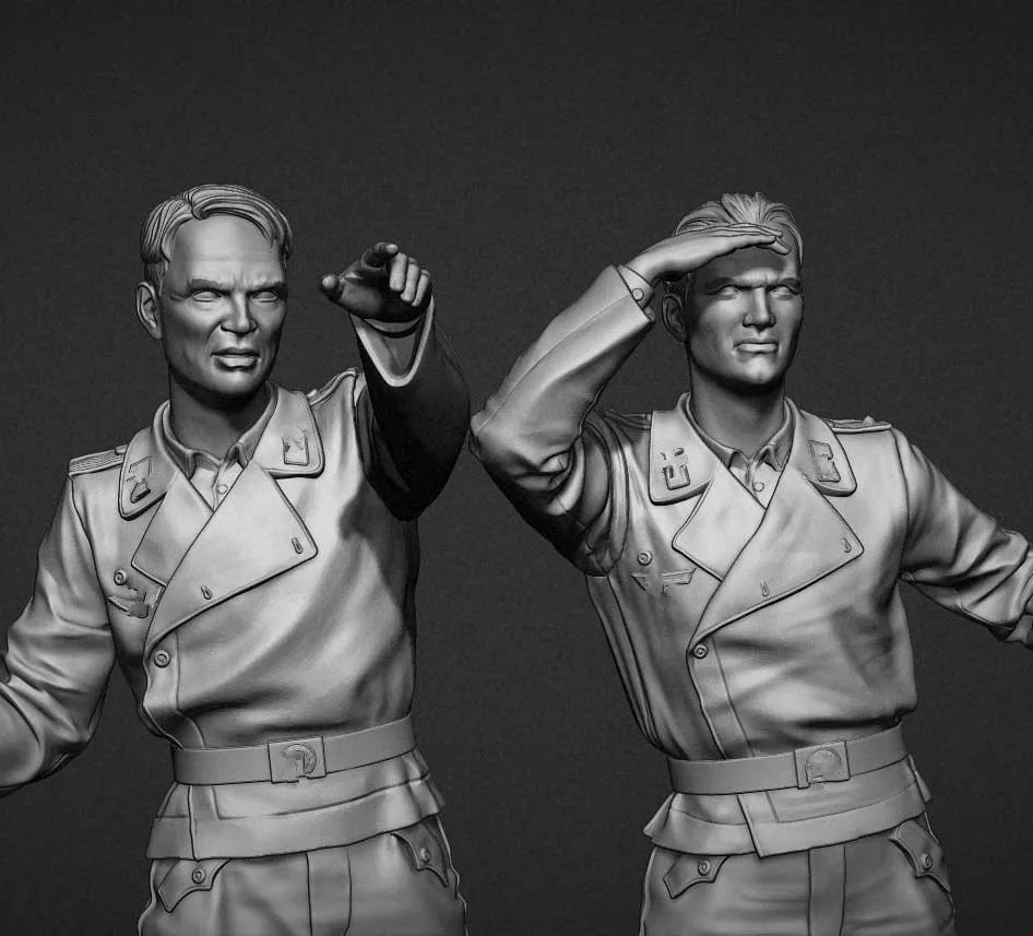 1/35 Resin Figure Model Kit Unassambled Unpainted//1096(2 figures)