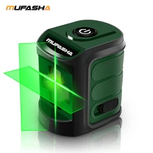 MUFASHA Mini 2 Linee di Livello del Laser Rosso del Fascio o Fascio Verde di Auto-Livellamento Livello del Laser in Scatola