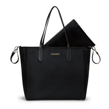 

ECOSUSI Diaper Bag Large Daily Totes Handbag with Changing Pad for Baby Black Nappy Bags Mother Shoulder Bag Baby Stroller Bag