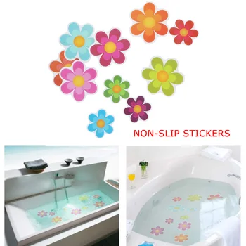 

Flower Safety Treads Non-Slip Applique Stickers Decals Mat Bath Tub Shower Bathtub Mat Bathtub Anti Slip Stickers Bath Tub Bathr