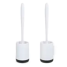 Ванная комната мягкая щетина щетка для туалета с держателем щетка для чистки настенное крепление M2EF