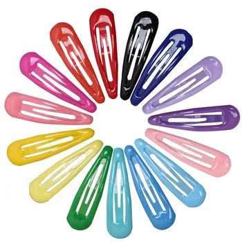 

20Pcs 5cm Snap Hair Clips For Hair Clip Pins BB Hairpins Color Metal Barrettes For Baby Children Women Girls Styling Accessories