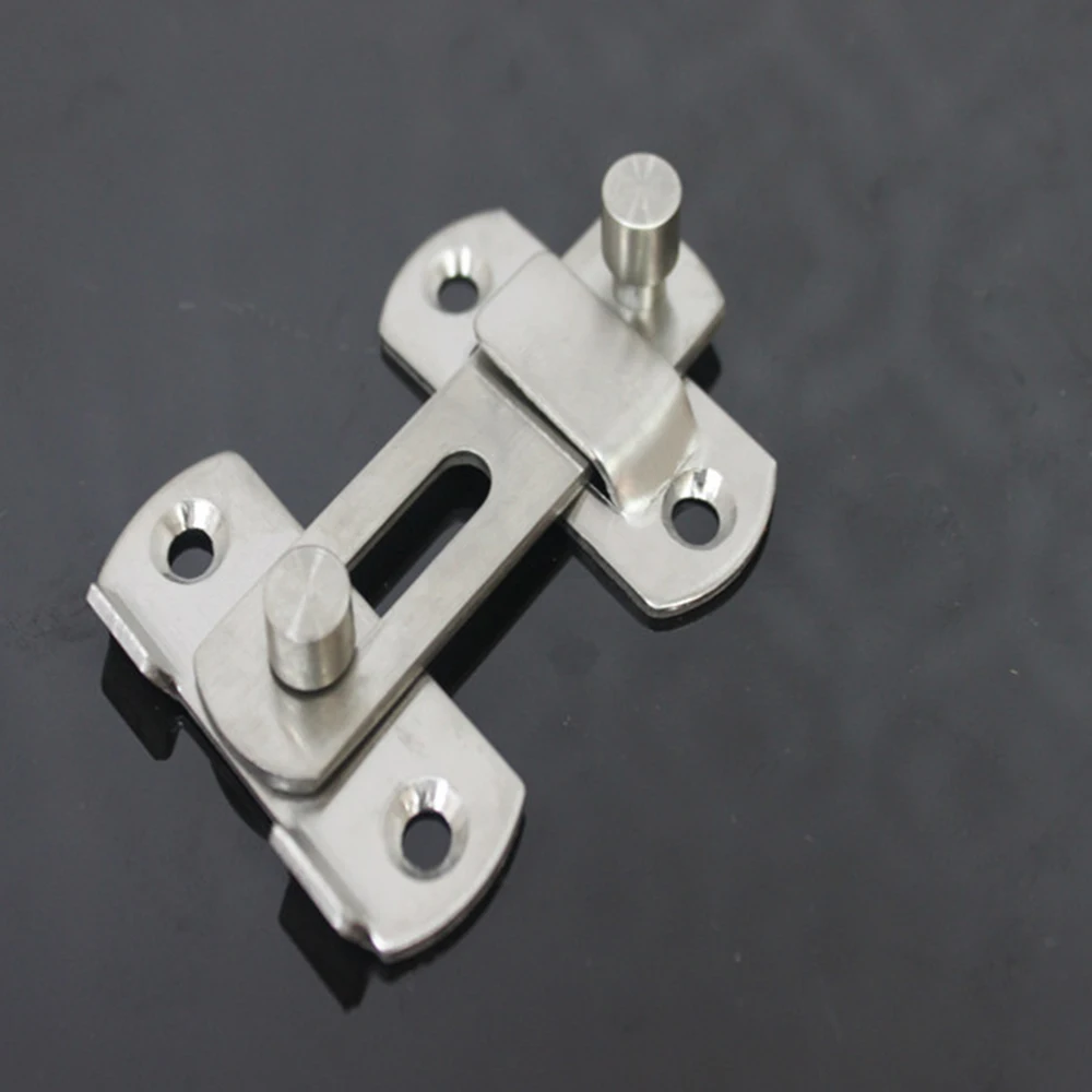 

2pcs Stainless Steel Door Latches Slide Catch Locking System Home Entrance Gate Shed Protection Furniture Latch