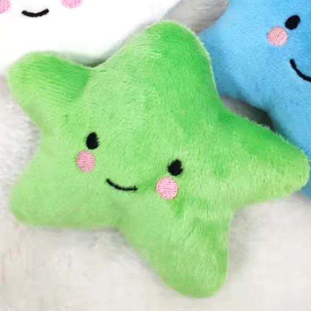 Vegetables 5 Chew Play Toys Pet Squeaky Puppy Chew Squeaker Quack Sound Doll Toy Creative Simulation Donut Pet Supplies Dog Toys PT016-green