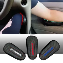Для Kia Stonic 1 шт. стильная и удобная карбоновая Кожаная подушка для ног, наколенник, подлокотник, внутренние аксессуары для автомобиля