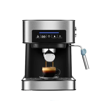 

Electric Espresso Machine 1.6L with Milk Foam Stainless Steel Nozzle Automatic 20 BAR High Pressure Steam Coffee Machine