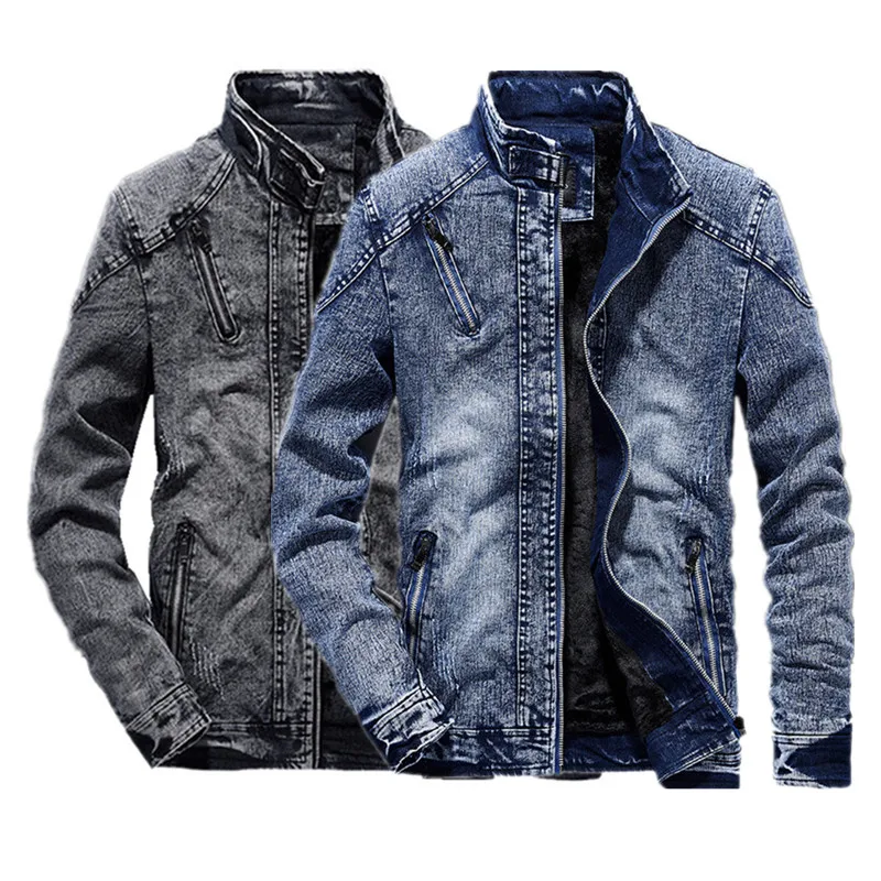 Denim Men Jackets New Style Coats Zipper Cotton Material High Quality Male Casual Classic Blue Black Fashion Jeans Clothing men's winter coats & jackets