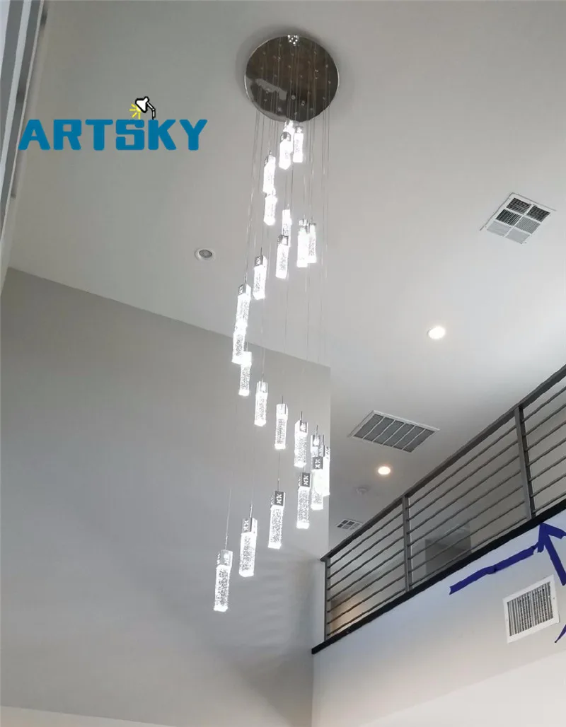 Современный минималистичный светодиодный пузырь Люстра лестница и спальня освещение кухни