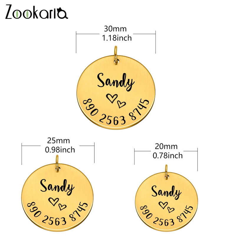 Pet-Id-Tag Pet-Accessories Puppy Dog-Collar Engraved Dog Personalized for Cat