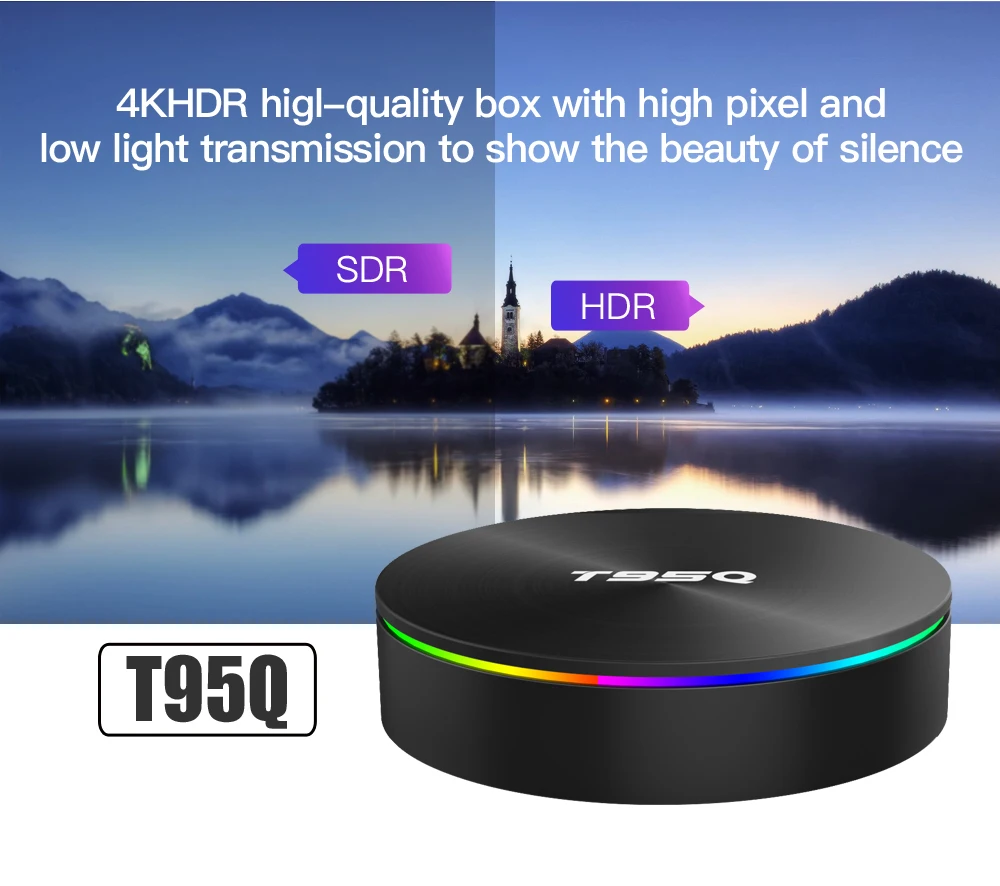 T95Q Android 9.0 Tv Box  Amlogic S905X3 Quad Core Smart TV Box 4GB 64GB 2.4G&5GHz Dual Wifi BT4.0 100M 4G 64G Set Top BoxT95Q 4GB 64GB Android 9.0 TV BOX 4K Media Player DDR3 Amlogic S905X3 Quad Core 2.4G&5GHz Dual Wifi BT4.0 100M H.265 Smart TV Box sling tv box