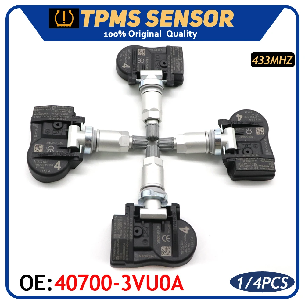 Датчик давления в шинах TPMS 40700-3VU0A для Nissan Rogue NOTE QASHQAI TIIDA Hatchback X-T Renault ESPACE V KOLEOS 433 МГц