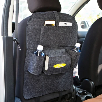 

Car Back Seat Organizer Backseat Car Organizer Baby Kids Kick Mats Back Seat Car Protector with Multi Pocket Storage Bag