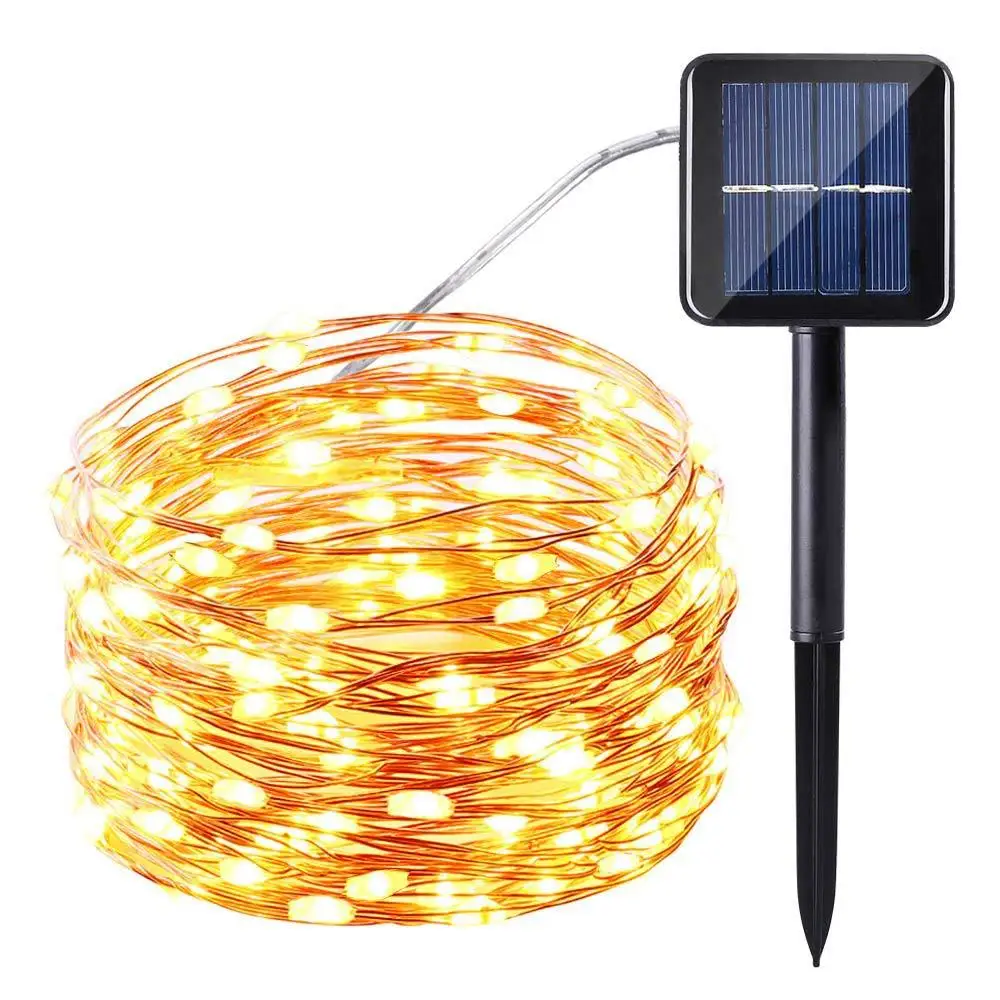 

Electricity Supplier Hot Selling Solar Copper Lamp LED Christmas Holiday Decoration Lamp Household Courtyard Decoration Copper W