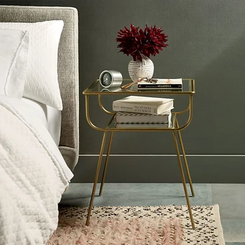 

Baking paint does not fade Internet celebrity bedside table iron bedside cabinet creative bedroom modern simple rectangular cabi