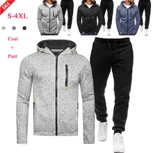 

Herfst Mannen Trainingspak 2 Stuks Sets Jas Casual Rits Jassen Sportkleding + Broek Trui Sport Pak Kleding Trainingspak Mannen