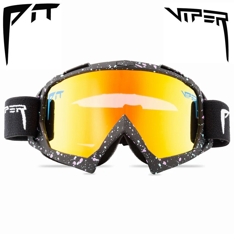 Pit Viper Brand Double Layers Antifog Ski Goggles Outdoor Sport Snow