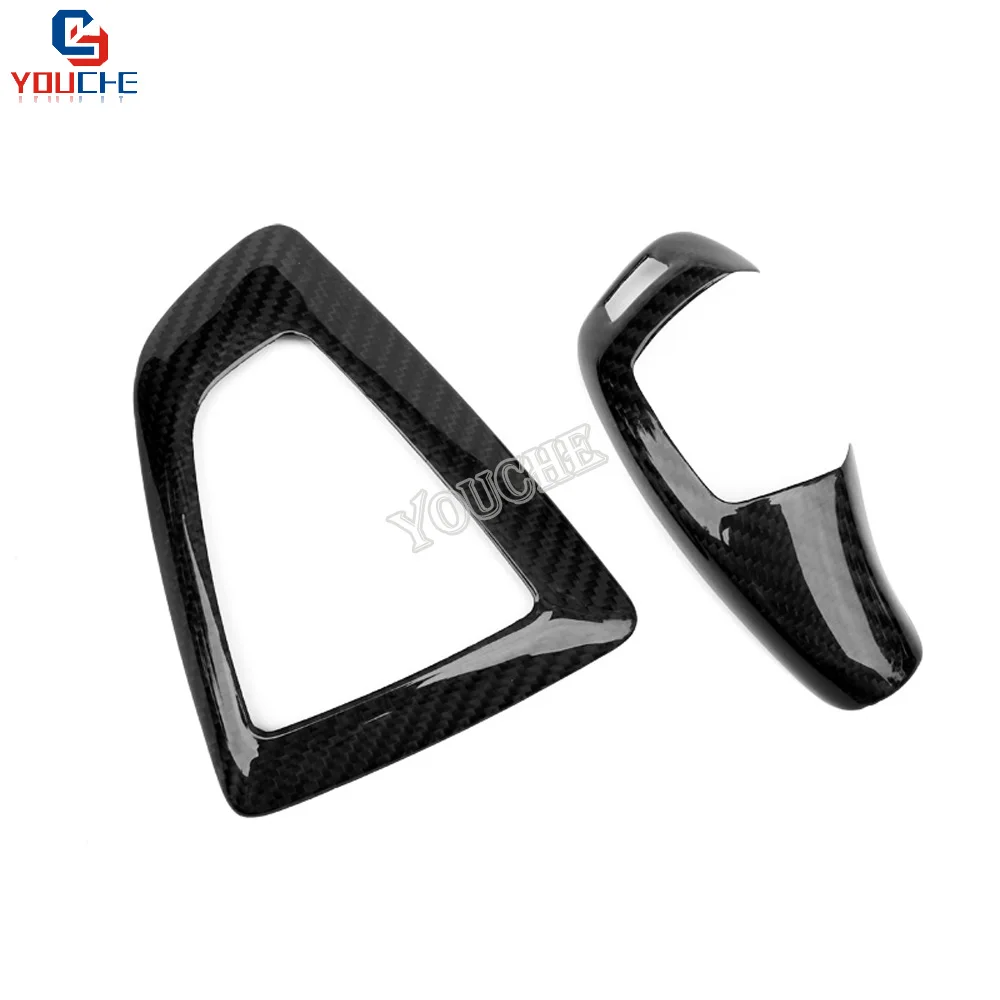 

Carbon fiber Gear shifter Knob Cover Basement Gear Shift Cover for BMW 1 to 7 series X1 X3 X4 X5 X6 Series RHD
