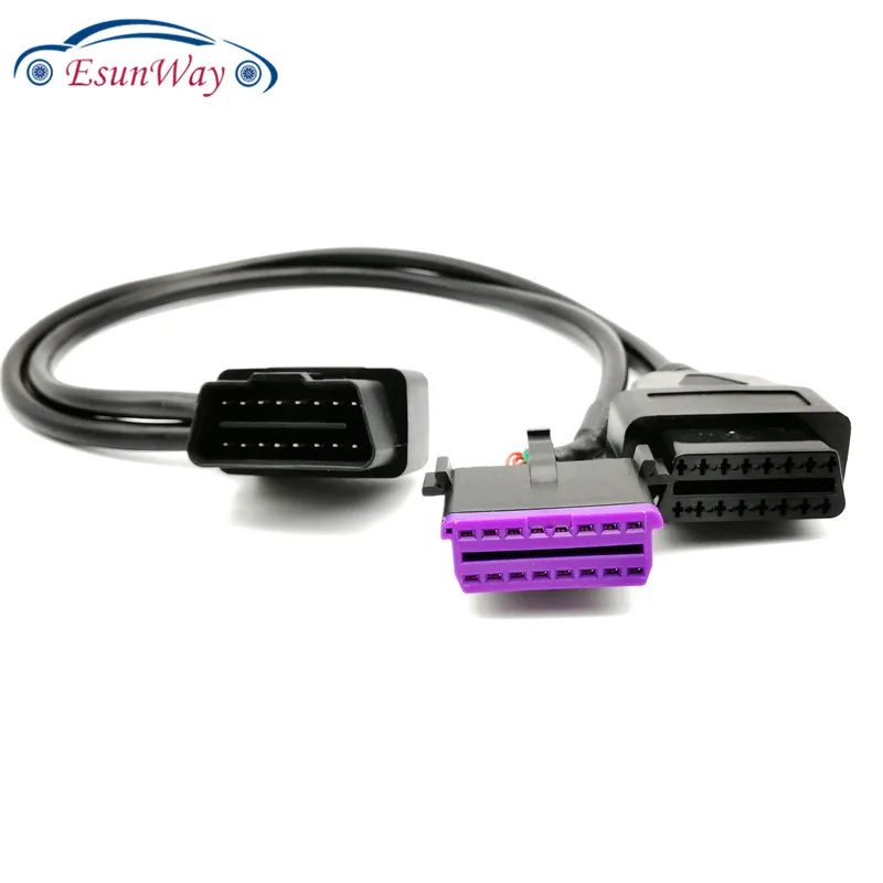 OBD2 один-два Удлинительный кабель OBD оригинальный автомобильный интерфейс