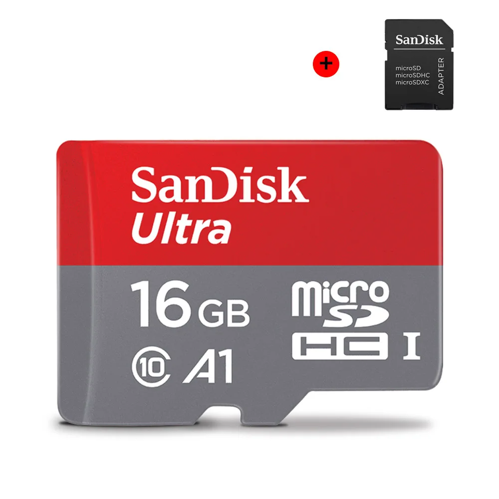 SanDisk, ультра Micro SD карта, 128 ГБ, 32 ГБ, 64 ГБ, 256 ГБ, 400 гб, TF карта, 16 ГБ, класс 10, Макс., 98 МБ/с., карта памяти для телефона, ПК