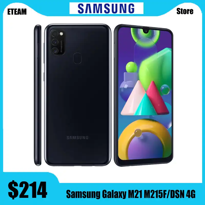 Samsung Galaxy M21 M215f Dsn Global Version 4g Mobile Phone 4gb 64gb Octacore 6 4 1080x2340 6000mah 48mp Android Smartphone Cellphones Aliexpress