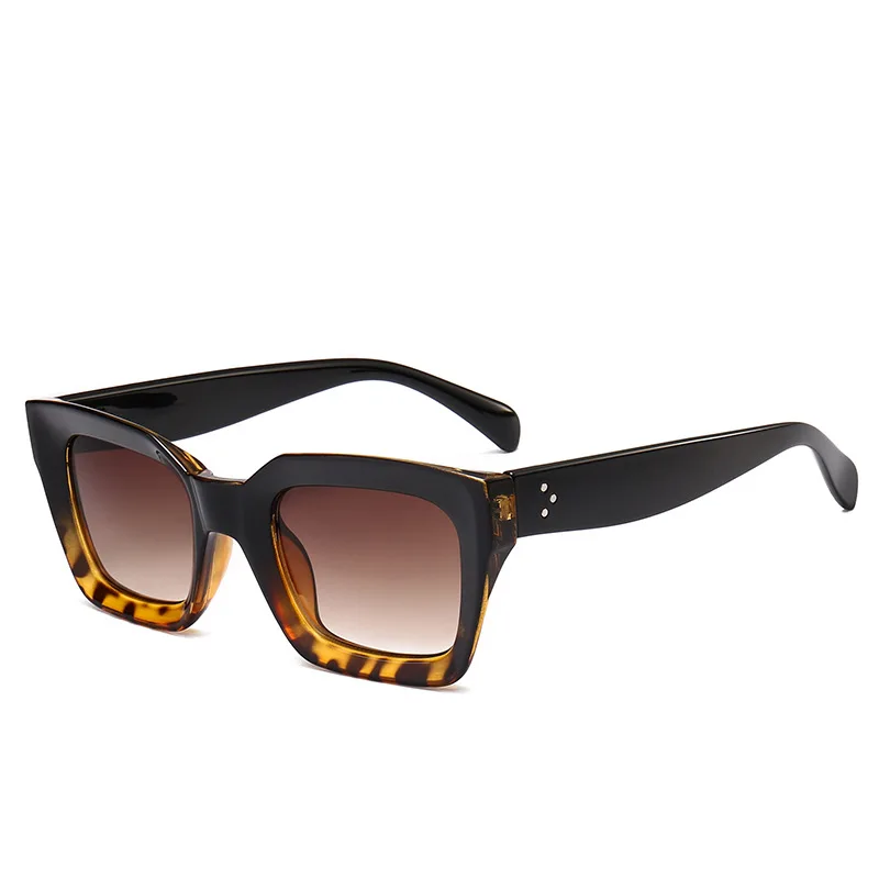 GIFANSEE Квадратные Солнцезащитные очки для женщин винтажные Роскошные Брендовые мужские очки дизайнерские uv400 оттенки очки ретро - Цвет линз: c5