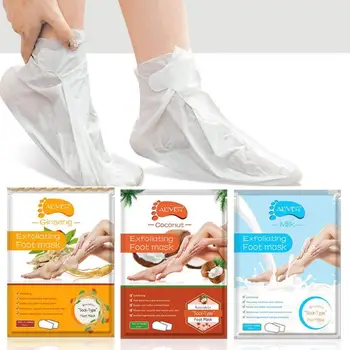 

1Bag=2pcs Exfoliating Foot Mask Socks For Pedicure Socks For Feet Peeling Foot Mask Health Care Skin Care Feet Dead Skin Removal