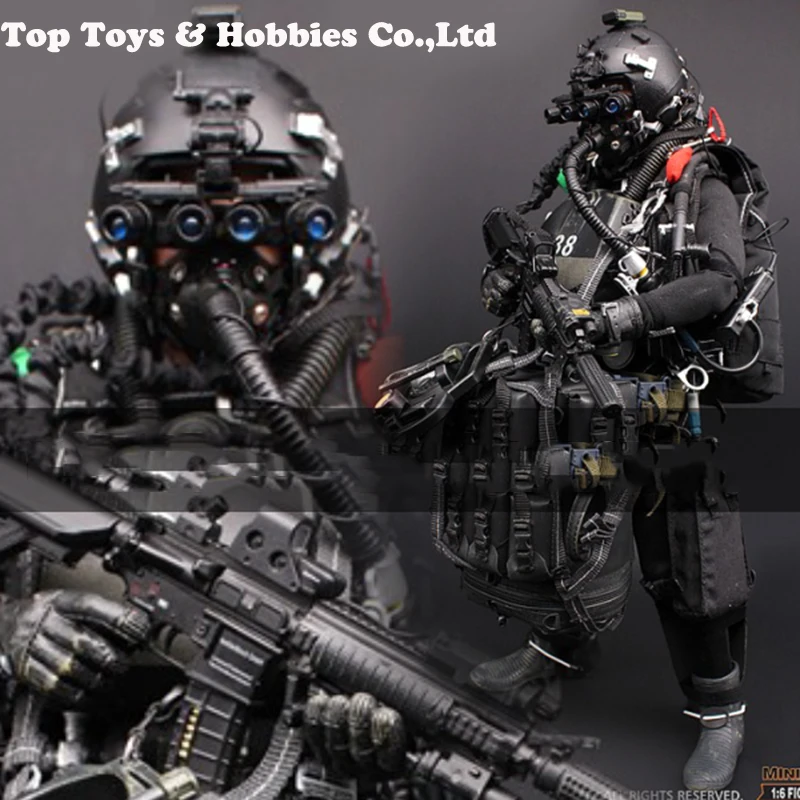Мини-игрушки M004 M005 M010 M011 M012 M013 M014 1/6 темно-синий США уплотнение HALO UDT джемпер полный набор коллекционные игрушки подарок