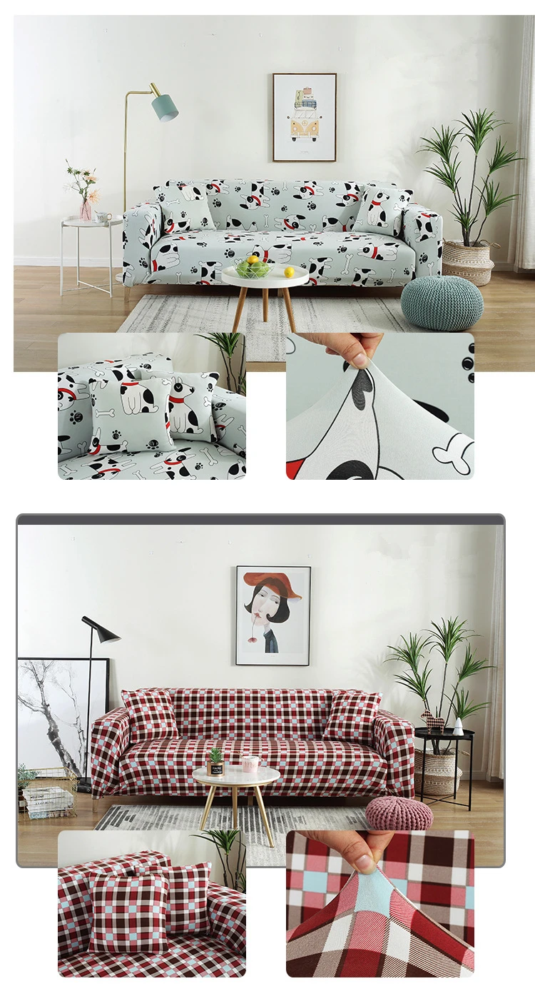 Эластичный чехол на диван подушка плотная обертка стрейч секционные Чехлы для дивана протектор противоскользящие для одного/двух/трех/Четырехместный