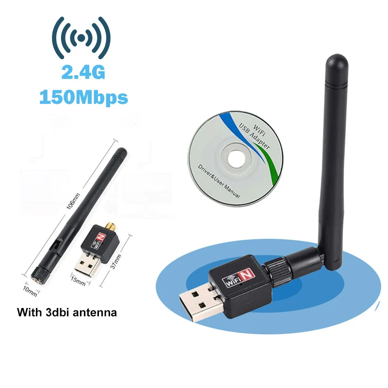 Usb wifi адаптер ethernet lan 150 беспроводной 802.11n ноутбук Настольный ключ карта antena adaptador 2,4g 5g wi fi приемник wi-fi мини