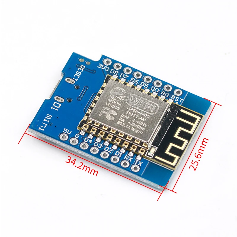 D1 Mini ESP8266 ESP 12 CH340G CH340 V2 USB WeMos макетная плата NodeMCU Lua IOT 3 В с контактами|Запасные