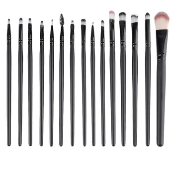 

15 pcs / set Professional Beauty Cosmetic Makeup Kit Eyeshadow Foundation Del Eyebrow Lip Make-up Brushes Brush Set Tools
