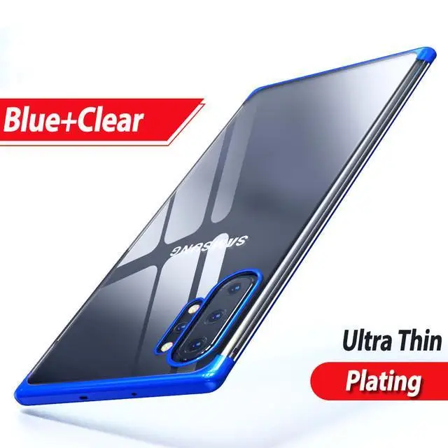 Синий Мягкая металлическая окантовка, чехол для samsung Galaxy A80 A90 A70 A60 A50 A40 A30 A20E A10S A20S A30S A50S Примечание 10 note10 Pro силиконовый чехол - Цвет: Синий