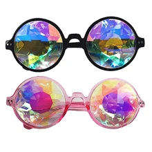 FLORATA Калейдоскоп очки радужные дифракционные линзы стимпанк Готический Косплей вечернее крутое очки для Новинка