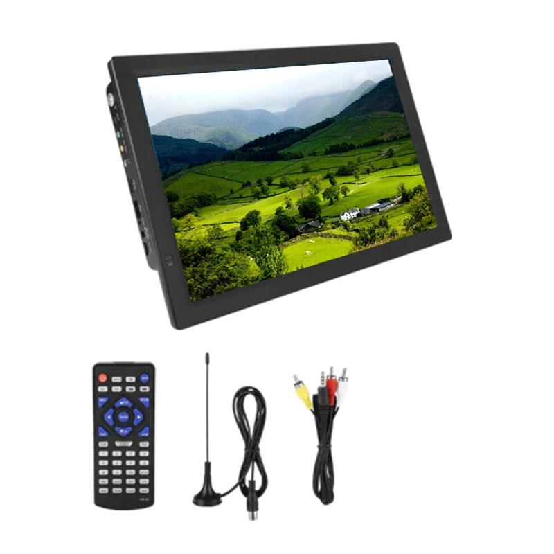 

14.1 Inch DVB T2 Digital TV 1080P HD Portable Television Mini LED Car Digital TV ATV 16:9 Screen Ratio with VGA HDMI USB
