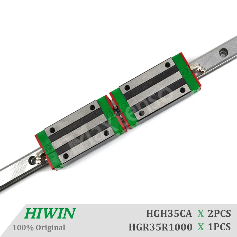 HIWIN HGH35CA Blocks Linear Guide Rail 1000mm set with ballscrew HGR35 CNC Machine Parts Linear Bearing CNC Parts High Precision