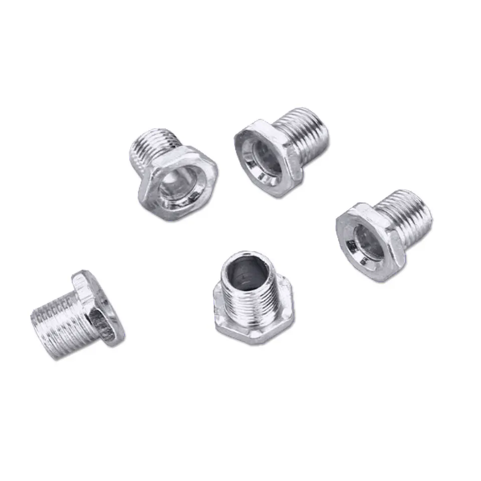 M10 Full Dental Tube Hollow Screw Galvanized Six-leg Nut Dental Tube Countersunk Head Connection Lamp Head 5pcs hollow tube nut