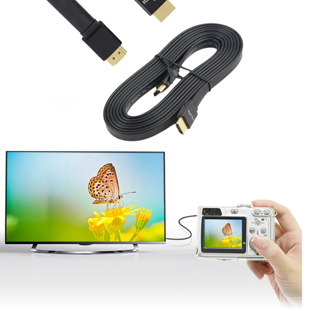 Профессиональный кабель HDMI 1,5 м/3 м/5 м позолоченный штекер 1080P 3D для HD ТВ компьютера Android tv кабель Кабо HDM высшее качество