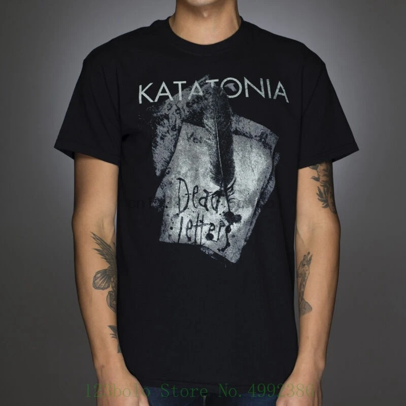 Официальная футболка с надписью Katatonia-Dead новинка лицензионный браслет Merch все
