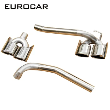 

W204 exhaust tips for c class w204 c250 c200 X pipes w204 c63 muffler tips with A logo