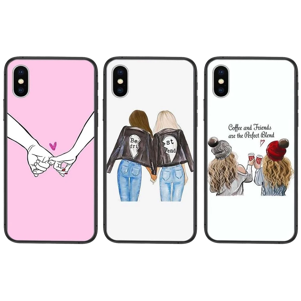 For Huawei Nova 8 se pro y5 y9 Mate 20 30 10 40 Lite Pro plus TPU Phone Covers Case Best Friends Bff Matching Low Price | Мобильные