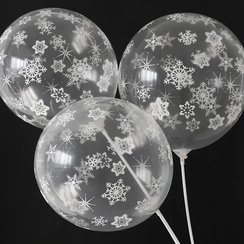 

100pcs Froze Snowflake Latex Balloon Birthday Wedding Christmas party Decorations Kids toys Xmas New Year Party Globos Supplies