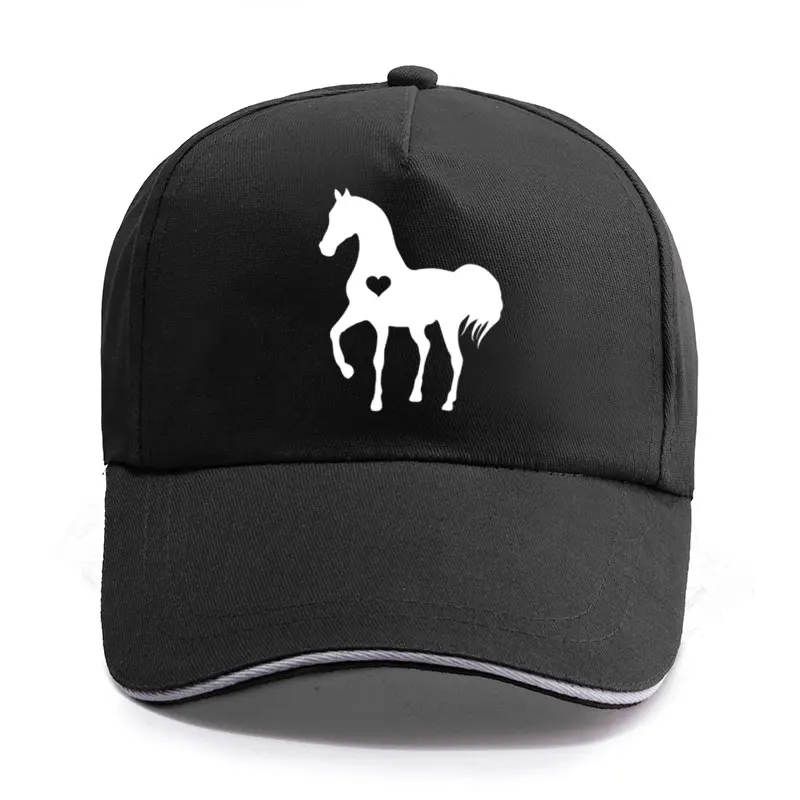 Heart horse Funny Print Baseball Caps for Men Women Unisex Adjustable