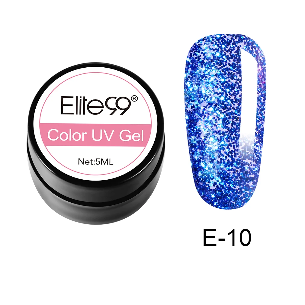 Elite99 5 мл Чистый Цвет гель-краска УФ-гель для ногтей замачиваемый Гель-лак для ногтей Полупостоянный УФ-лак для ногтей - Цвет: N-GLJE10-5ML-003