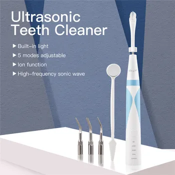 

Sonic Vibration Teeth Whitening Dental Scaler Tooth Stains Tartar Tool Dentist Teeth Cleaning Oral Hygiene With Mouth Mirror 46
