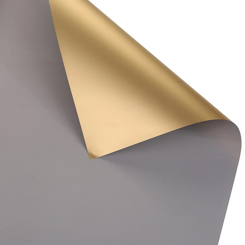 5 шт./компл. 60*60 см роскошный золотой цветок оберточная бумага водонепроницаемая бумага DIY Идеальный подарок упаковка свадебные украшения - Цвет: Light grey